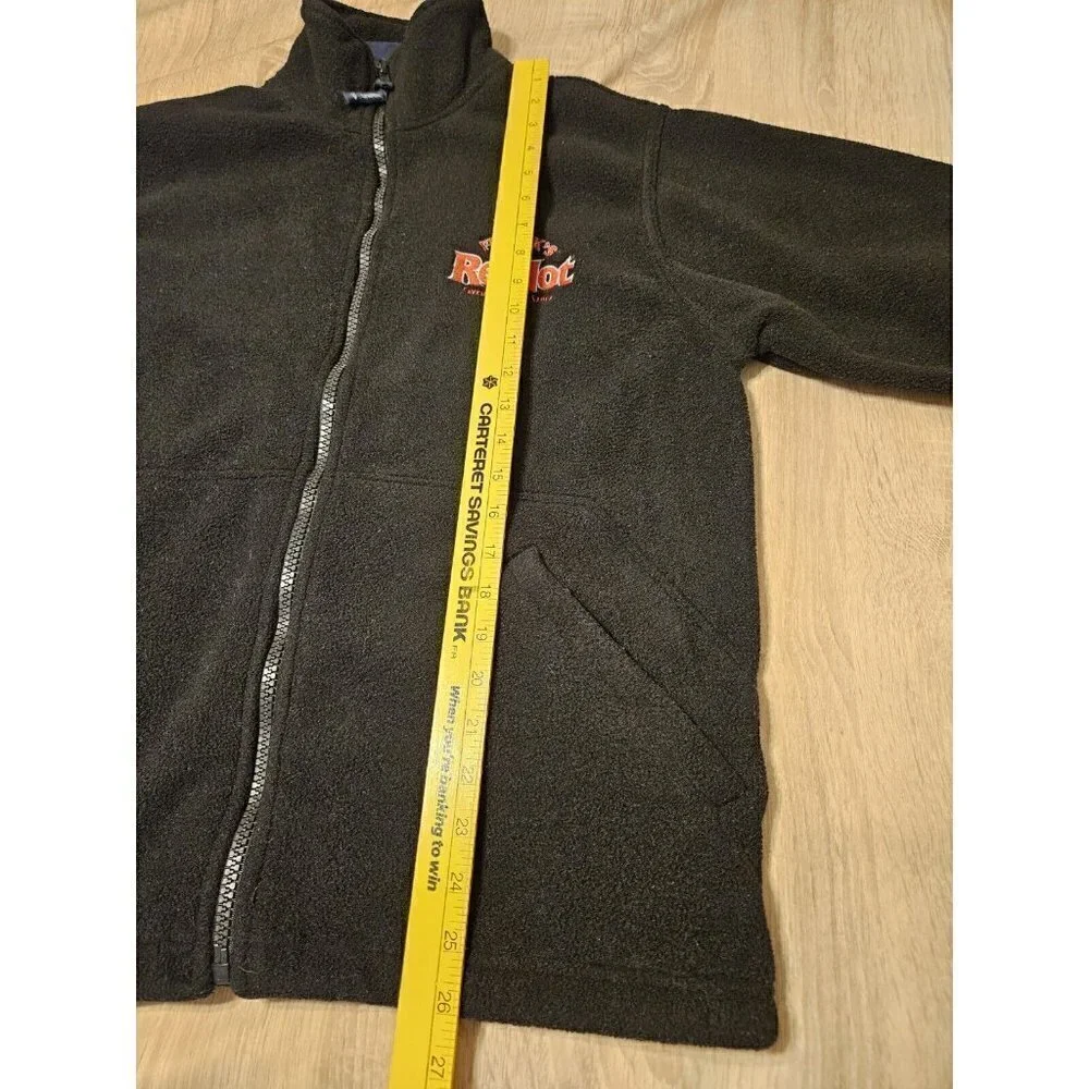 Franks Red Hot Black Fleece Jacket Sz S Mens I Put That # On Everything